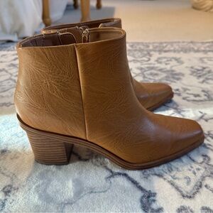 Yellow Box Brown Ankle Booties